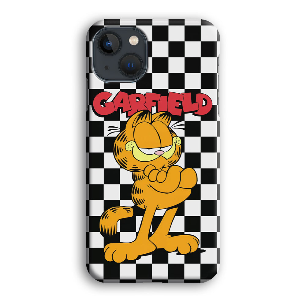 Garfield Cube Black Nad White iPhone 15 Case