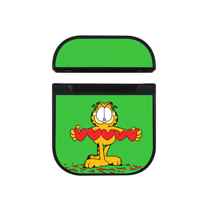 Garfield Romantic Style Hard Plastic Case Cover For Apple Airpods