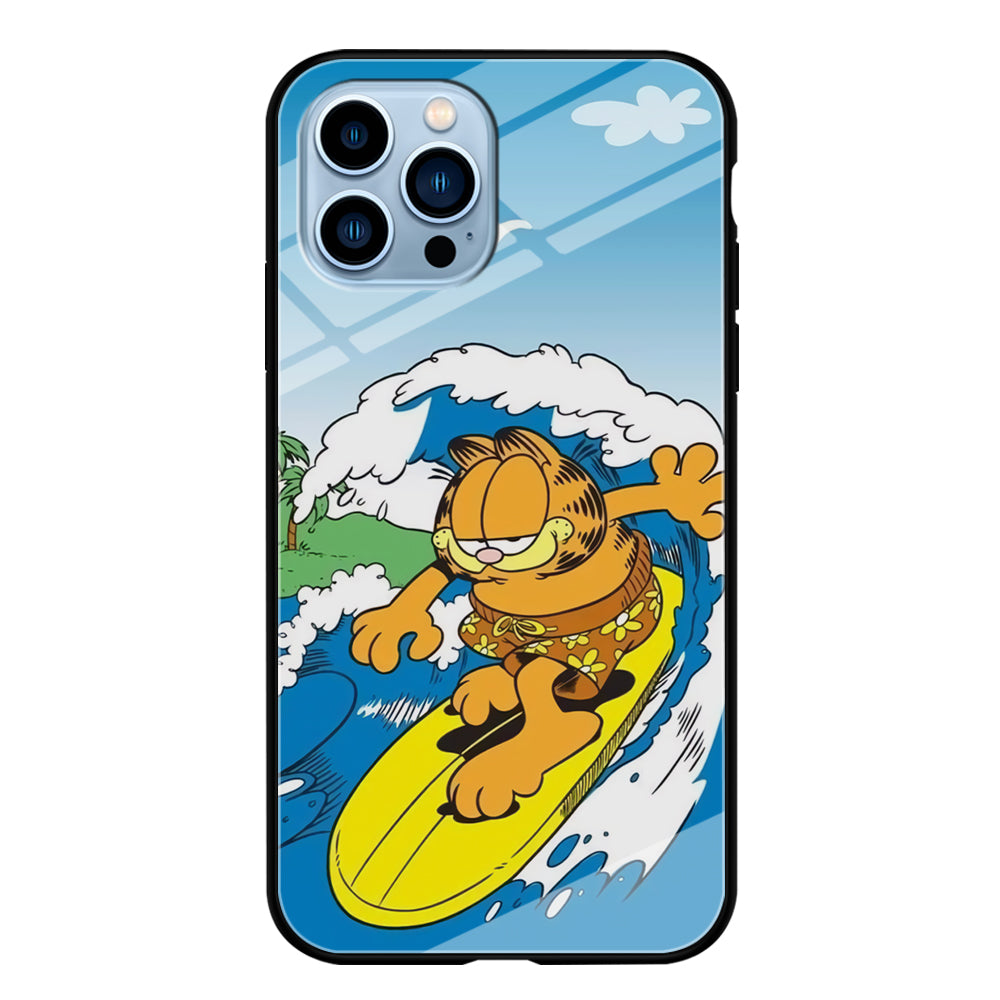 Garfield Surfing iPhone 14 Pro Max Case