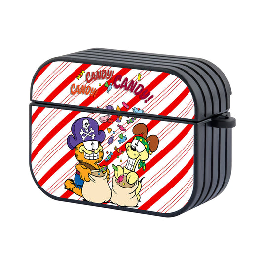 Garfield The Candy Pirates Hard Plastic Case Cover For Apple Airpods Pro 2 - Ezzystore