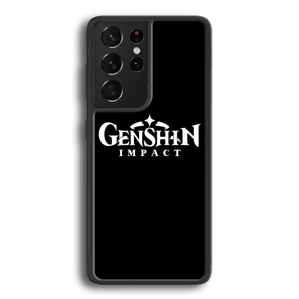 Genshin Impact Logo Black Samsung Galaxy S24 Ultra Case - Ezzystore