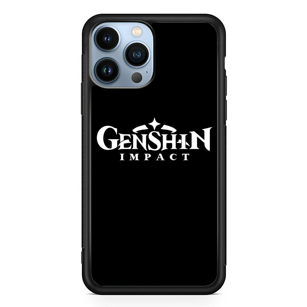 Genshin Impact Logo Black iPhone 14 Pro Case