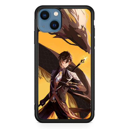 Genshin Impact Zhongli Geo Element iPhone 15 Case