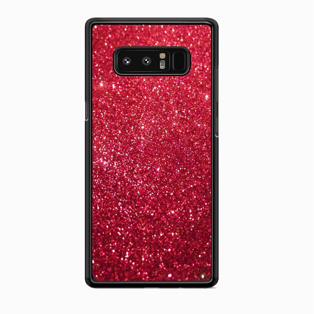 Glitter Light Sand Red Maroon Samsung Galaxy Note 8 Case