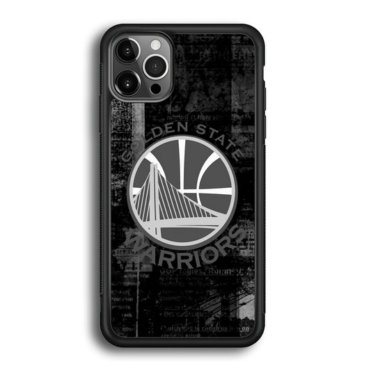 Golden State Warriors Grey Word Abstract iPhone 12 Pro Max Case