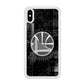 Golden State Warriors Grey Word Abstract iPhone XS Case