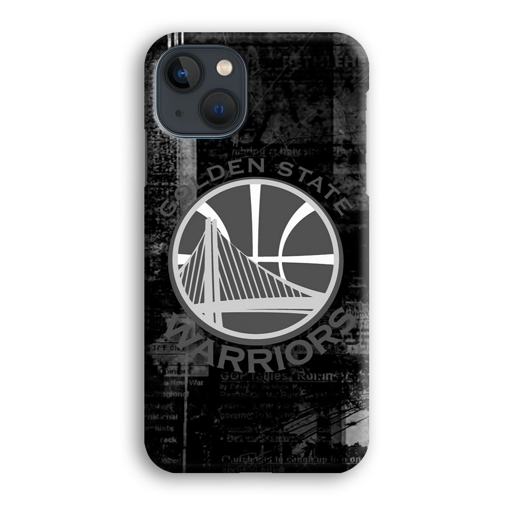 Golden State Warriors Grey Word Abstract iPhone 15 Case