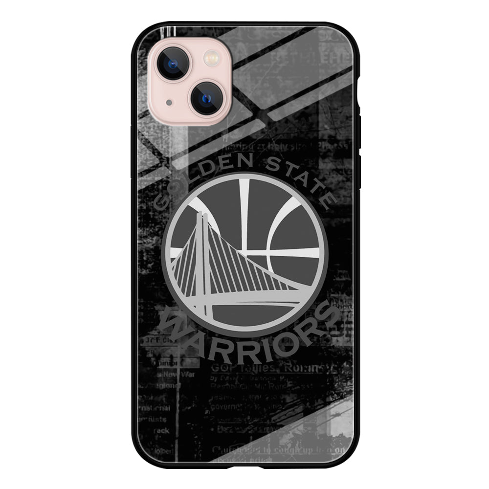 Golden State Warriors Grey Word Abstract iPhone 14 Case