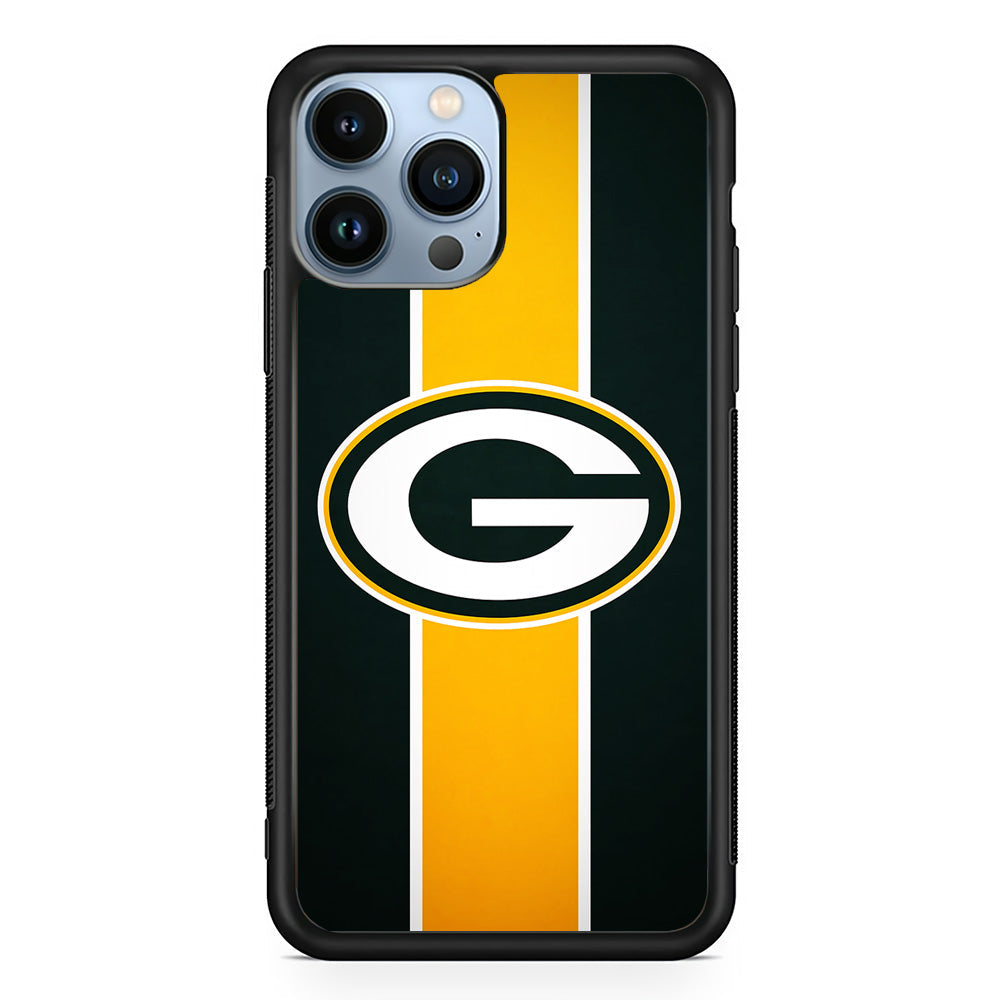Green Bay Packers Yellow Stripe iPhone 14 Pro Max Case