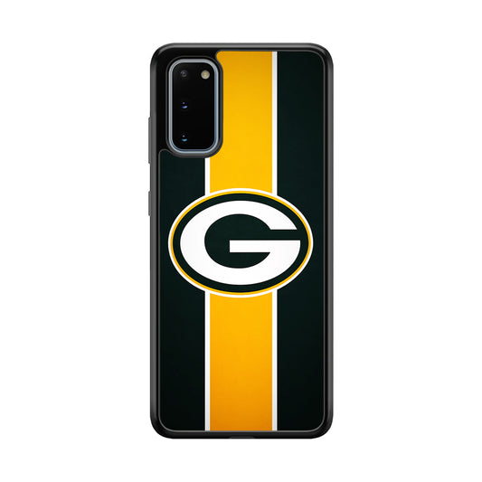 Green Bay Packers Yellow Stripe Samsung Galaxy S20 Case