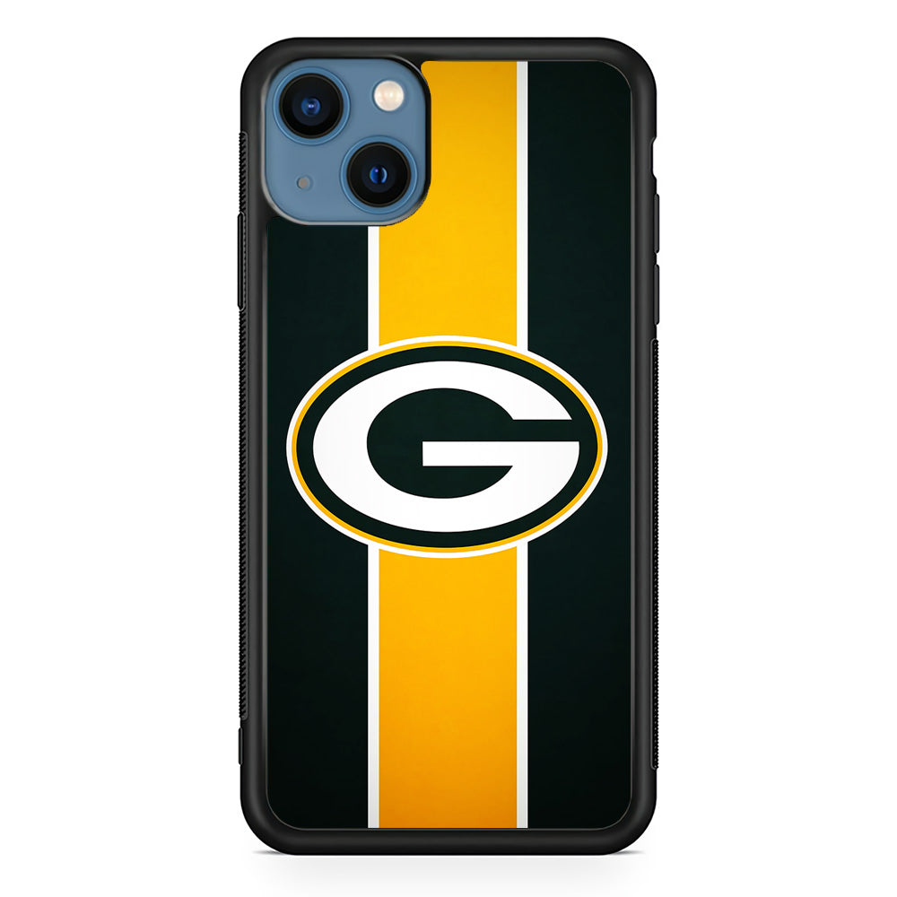 Green Bay Packers Yellow Stripe iPhone 13 Case