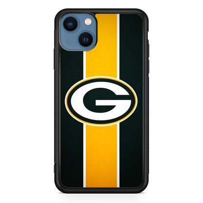 Green Bay Packers Yellow Stripe iPhone 13 Case