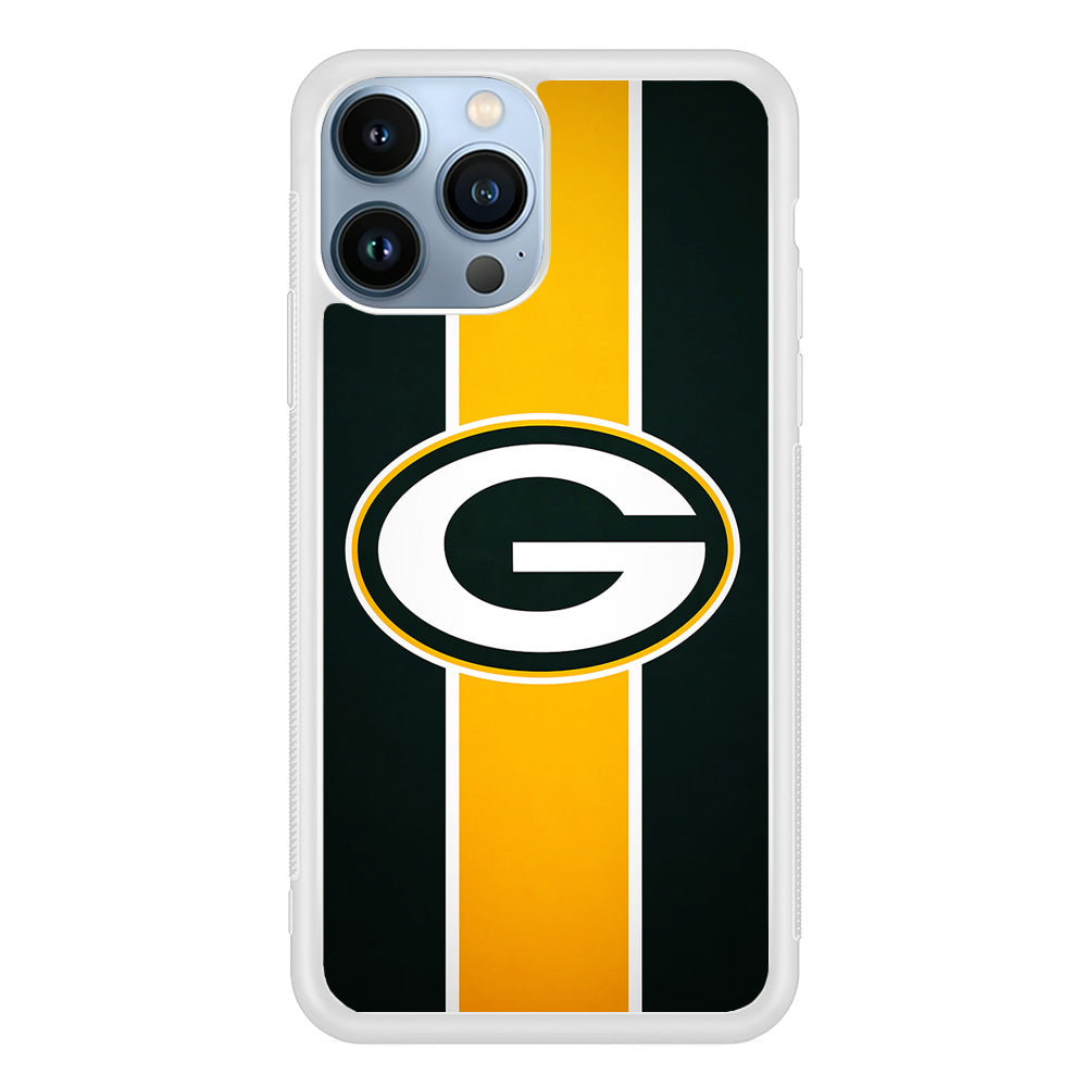 Green Bay Packers Yellow Stripe iPhone 14 Pro Max Case