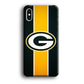 Green Bay Packers Yellow Stripe iPhone XS Case