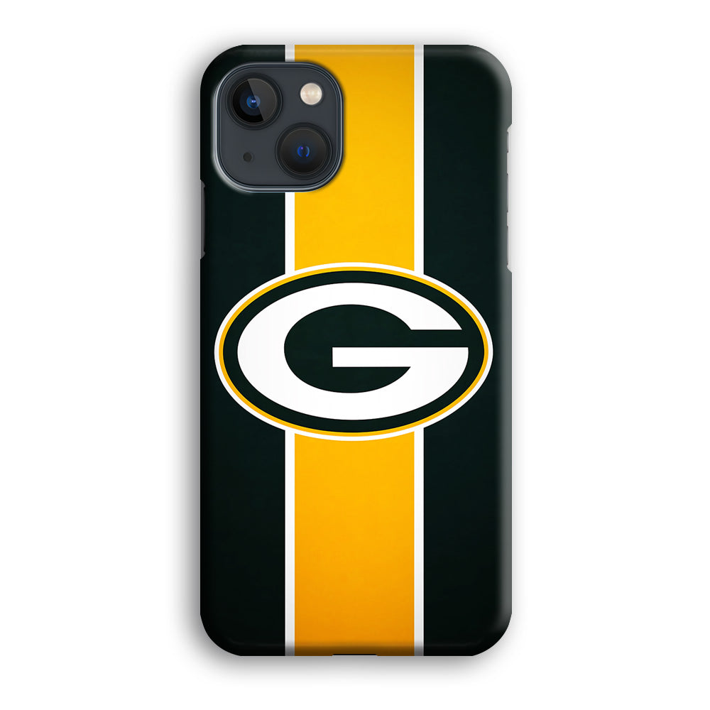 Green Bay Packers Yellow Stripe iPhone 14 Case
