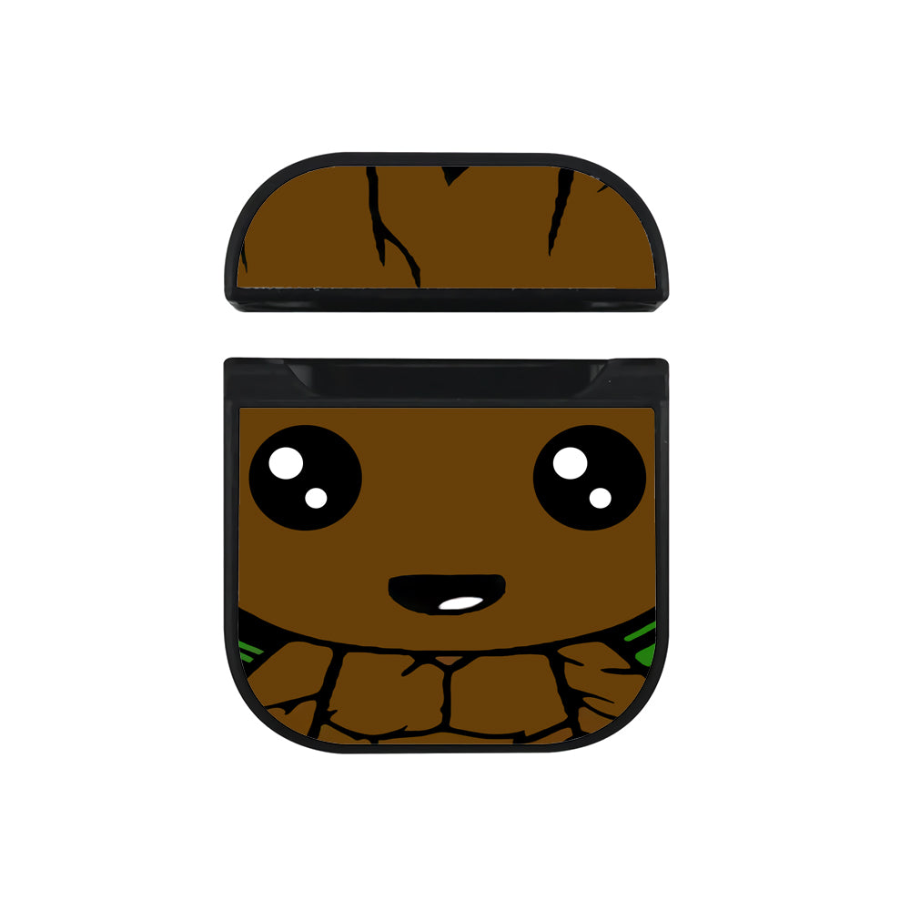 Groot Face Hard Plastic Case Cover For Apple Airpods