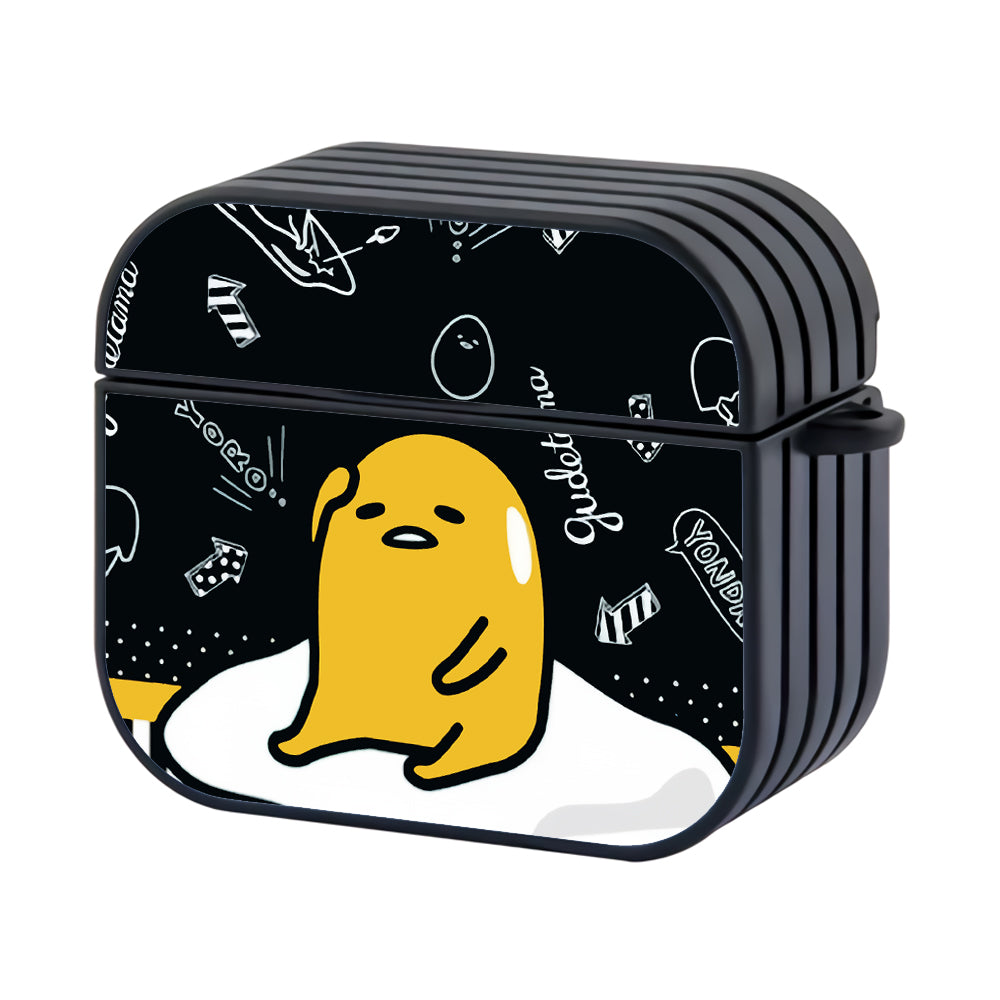 Gudetama Aesthetic Hard Plastic Case Cover For Apple Airpods 4 - Ezzystore