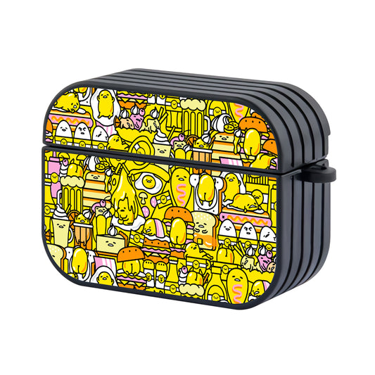 Gudetama Doodle Of Kingdom Hard Plastic Case Cover For Apple Airpods Pro - Ezzystore