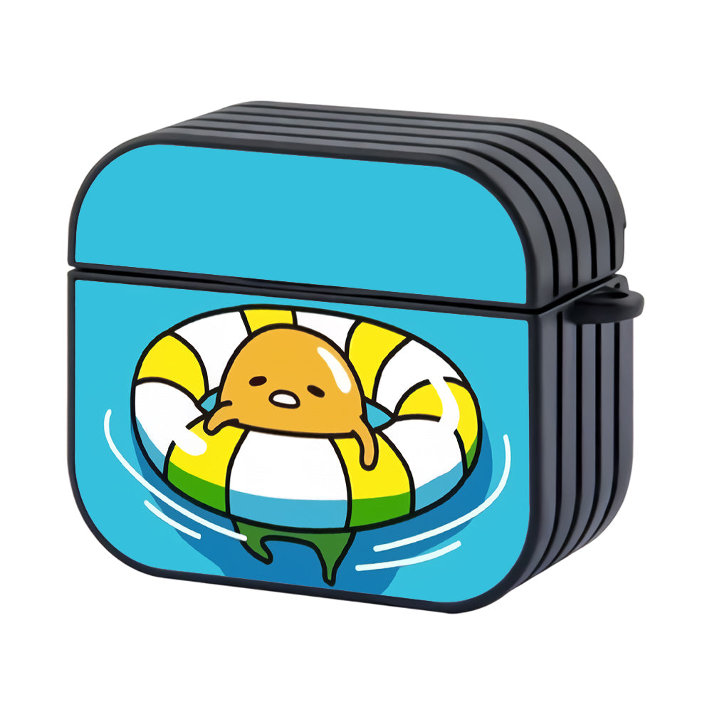 Gudetama Floating Hard Plastic Case Cover For Apple Airpods 4 - Ezzystore