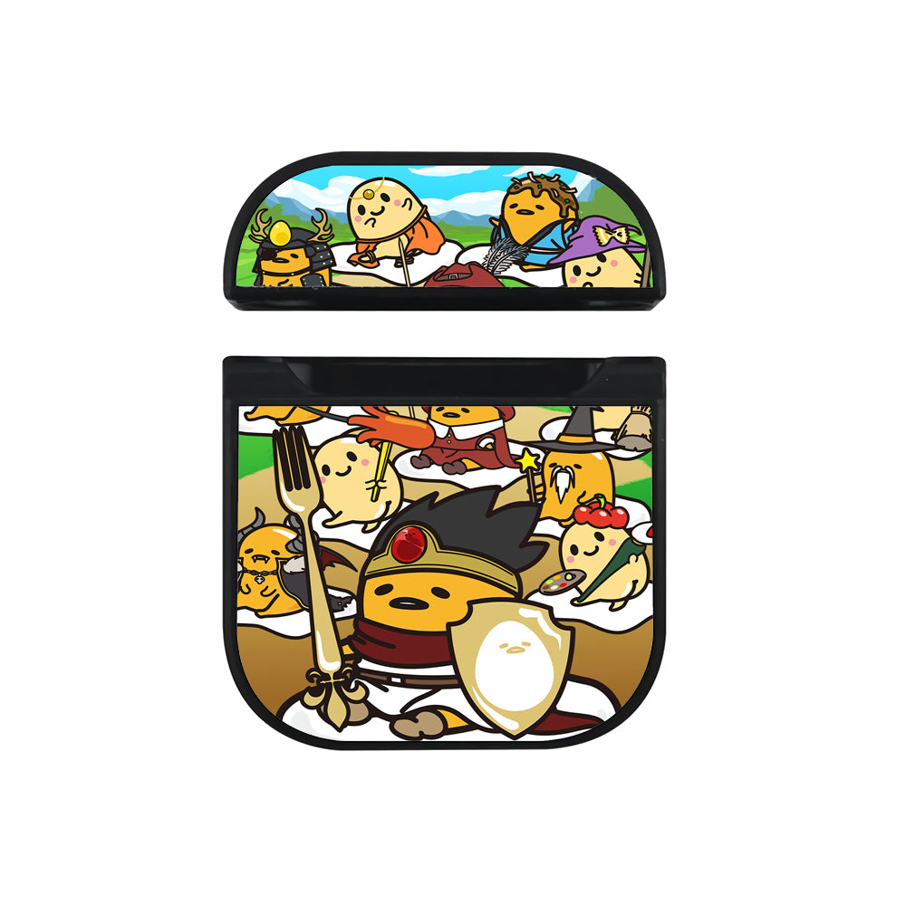Gudetama Troops Hard Plastic Case Cover For Apple Airpods