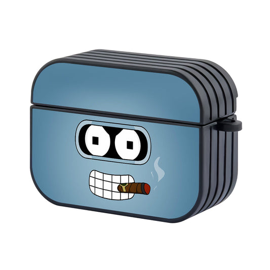 Happy Robot Face Futurama Bender Hard Plastic Case Cover For Apple Airpods Pro 2 - Ezzystore