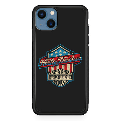 Harley Davidson Emblem Grey Logo iPhone 14 Case