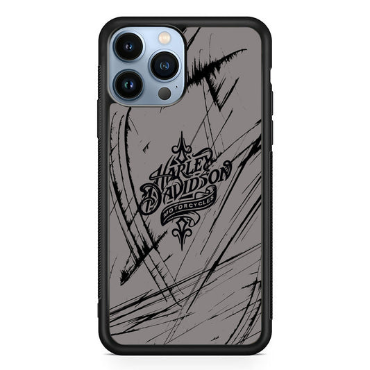 Harley Davidson Grey Claw Mark iPhone 14 Pro Case
