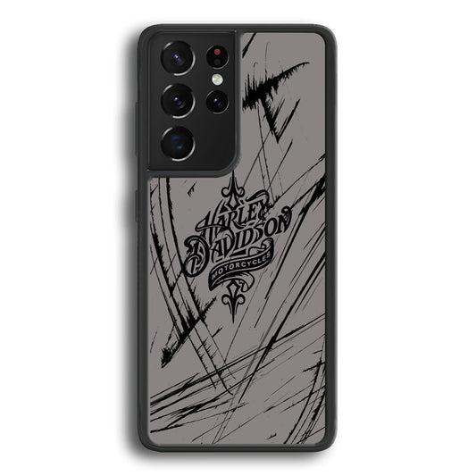 Harley Davidson Grey Claw Mark Samsung Galaxy S23 Ultra Case - Ezzystore