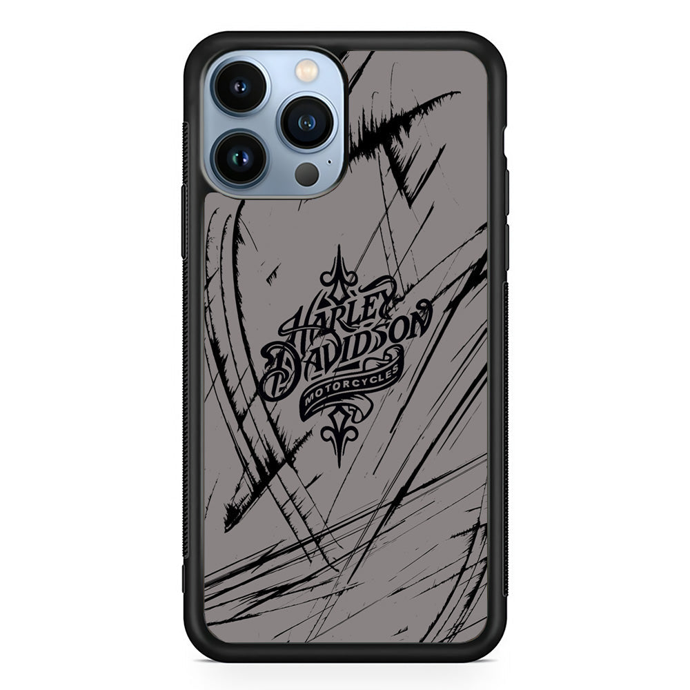 Harley Davidson Grey Claw Mark iPhone 14 Pro Max Case
