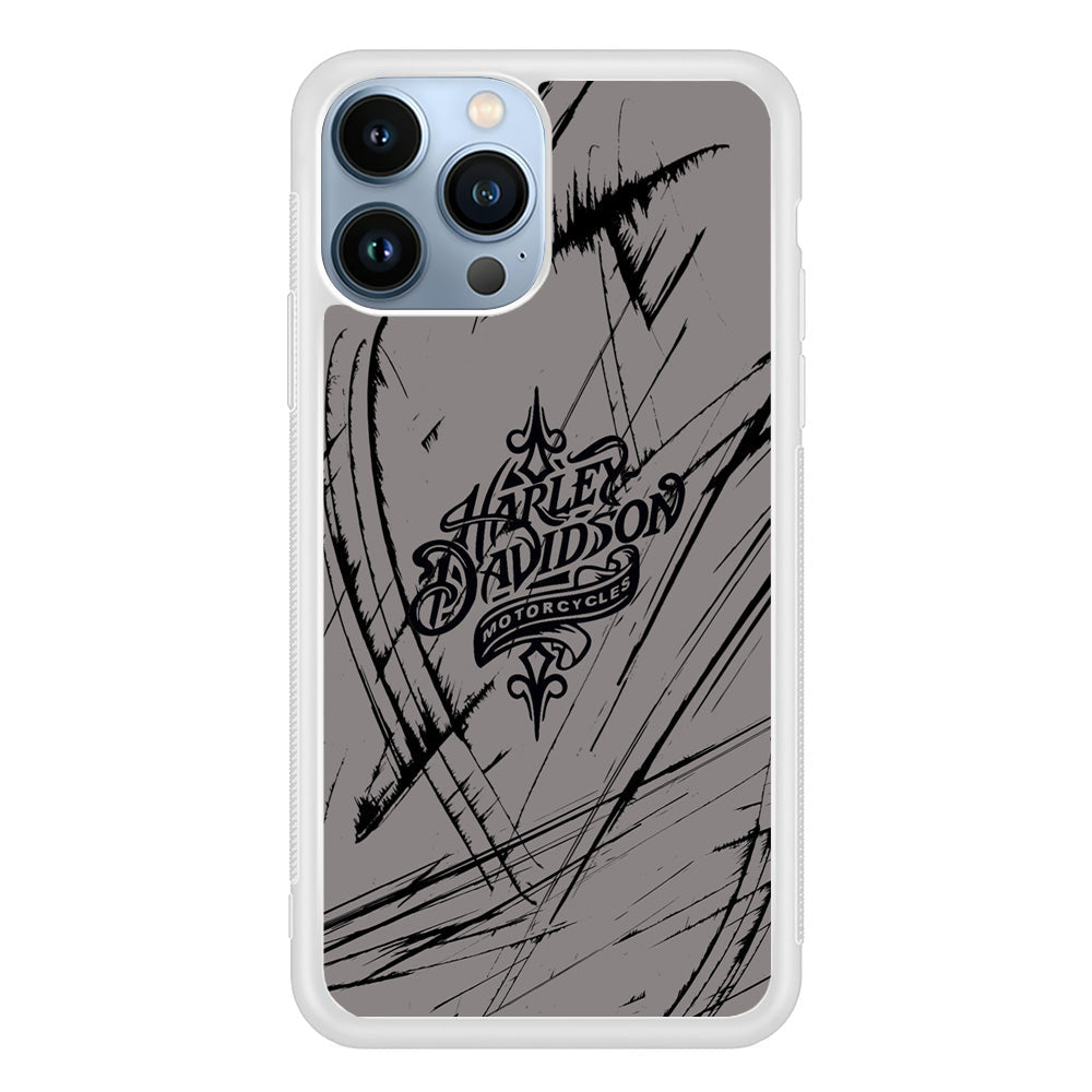 Harley Davidson Grey Claw Mark iPhone 14 Pro Case