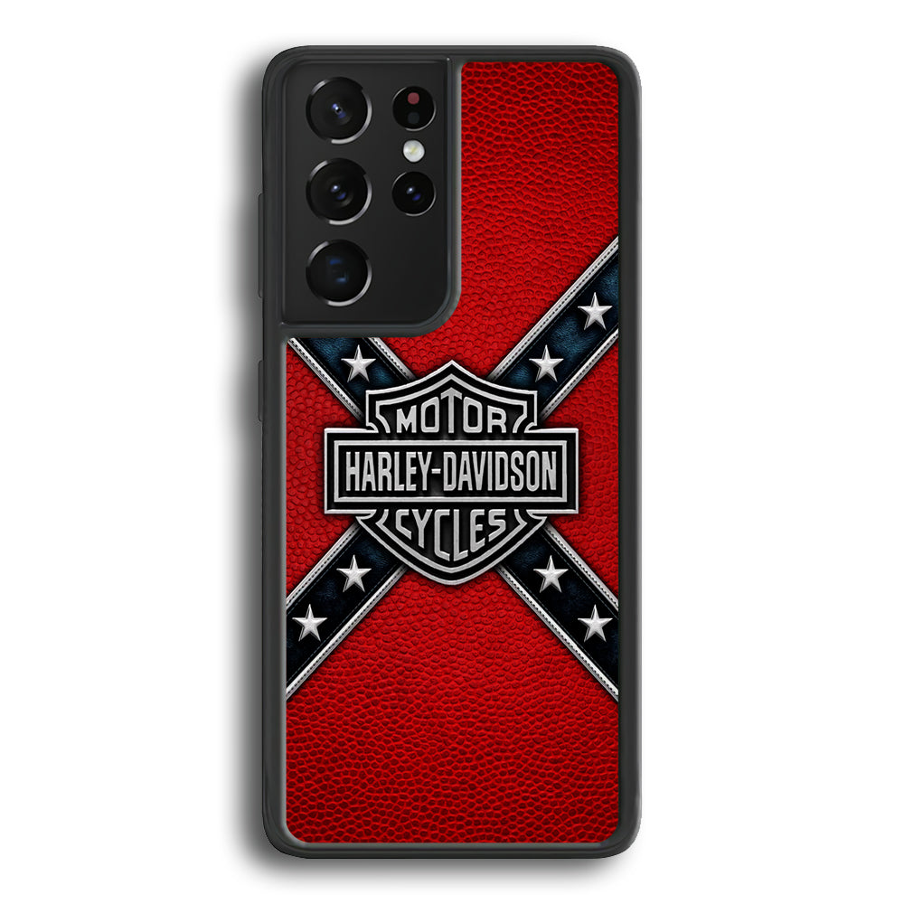 Harley Davidson Pride Logo Stripe Belt Samsung Galaxy S24 Ultra Case - Ezzystore