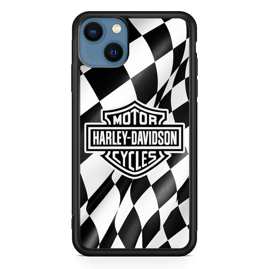 Harley Davidson Race Flag Emblem iPhone 14 Case
