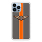 Harley Davidson Wings Logo Orange Grey Stripe Colour iPhone 15 Pro Max Case