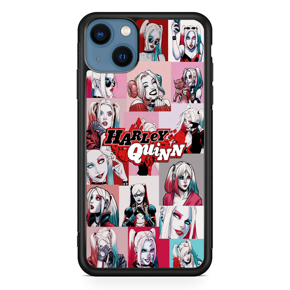 Harley Quinn Collage Of Expression iPhone 14 Case