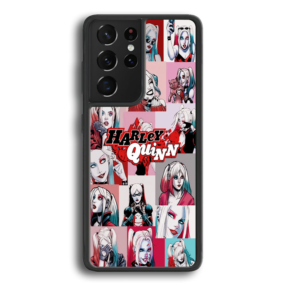 Harley Quinn Collage Of Expression Samsung Galaxy S23 Ultra Case - Ezzystore