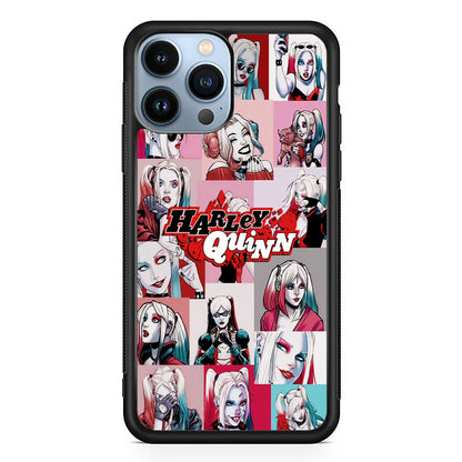 Harley Quinn Collage Of Expression iPhone 14 Pro Max Case