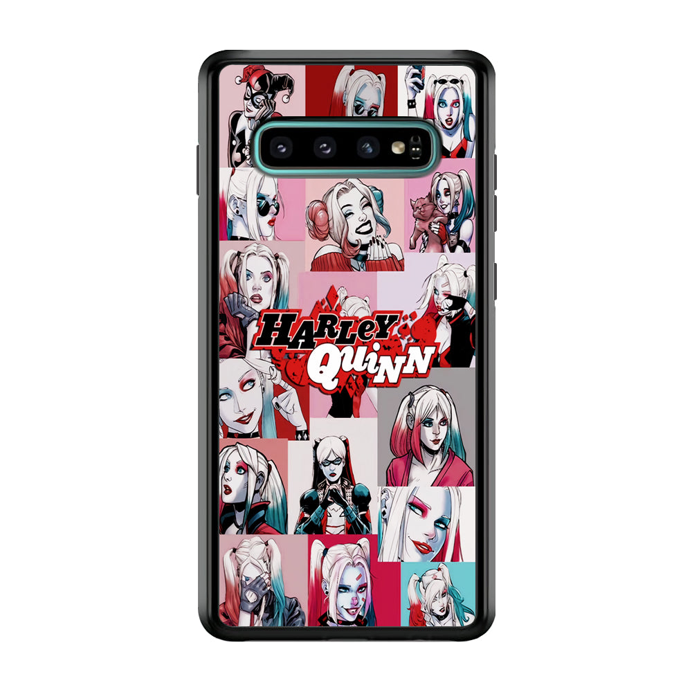 Harley Quinn Collage Of Expression Samsung Galaxy S10 Case