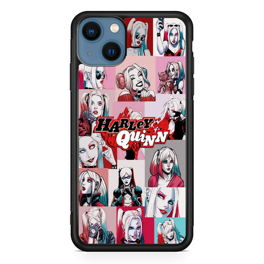 Harley Quinn Collage Of Expression iPhone 14 Plus Case