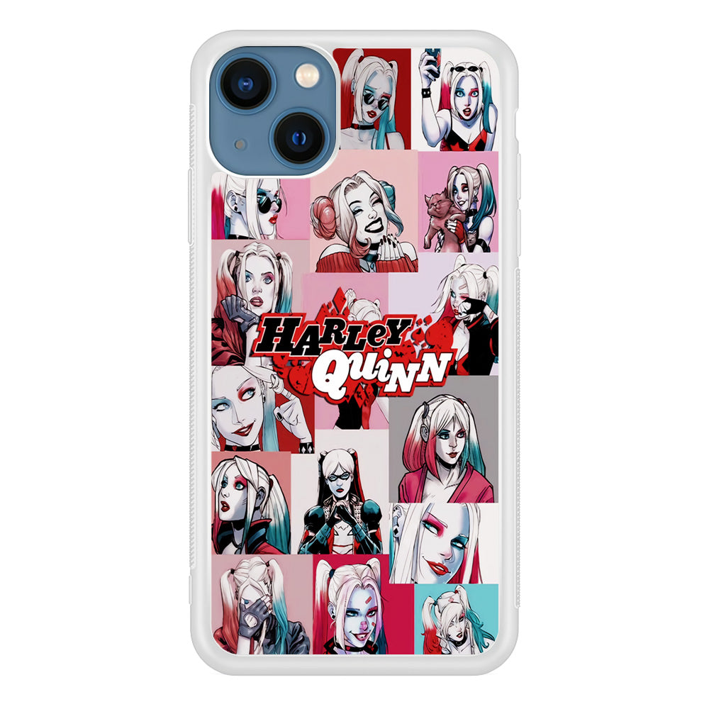 Harley Quinn Collage Of Expression iPhone 14 Case