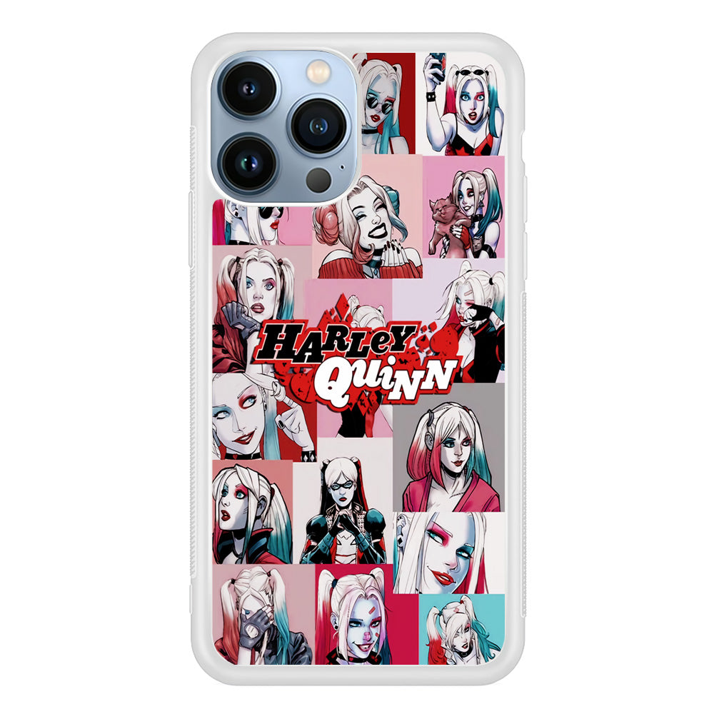 Harley Quinn Collage Of Expression iPhone 14 Pro Max Case