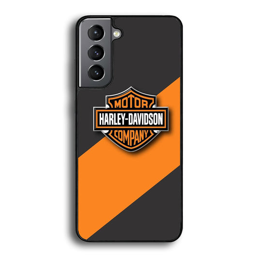 Harley Davidson Logo Stripe Yellow Samsung Galaxy S24 Case - Ezzystore