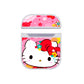 Hello Kitty Face Flower Background Hard Plastic Case Cover For Apple Airpods