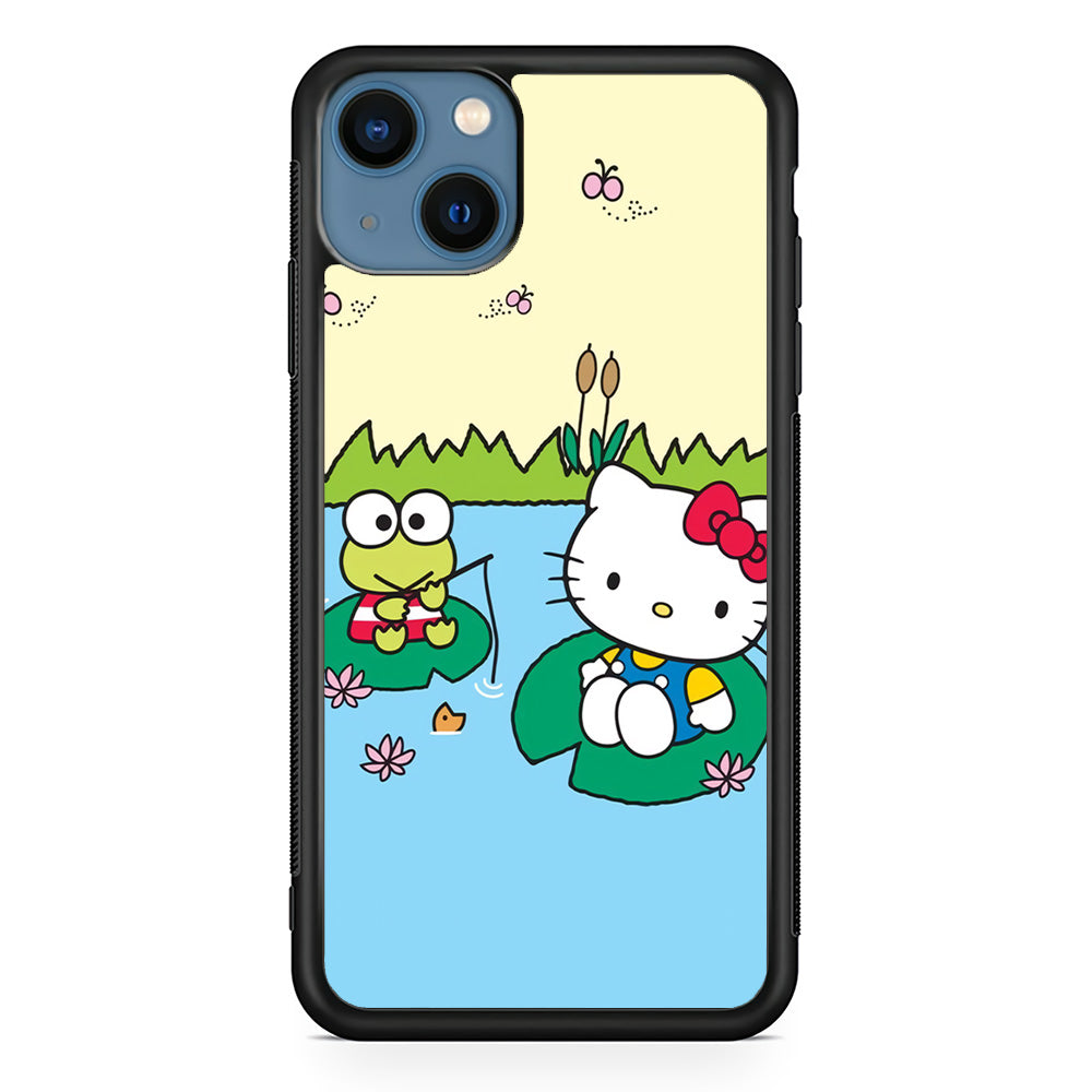 Hello Kitty Fishing With Keroppi iPhone 14 Case