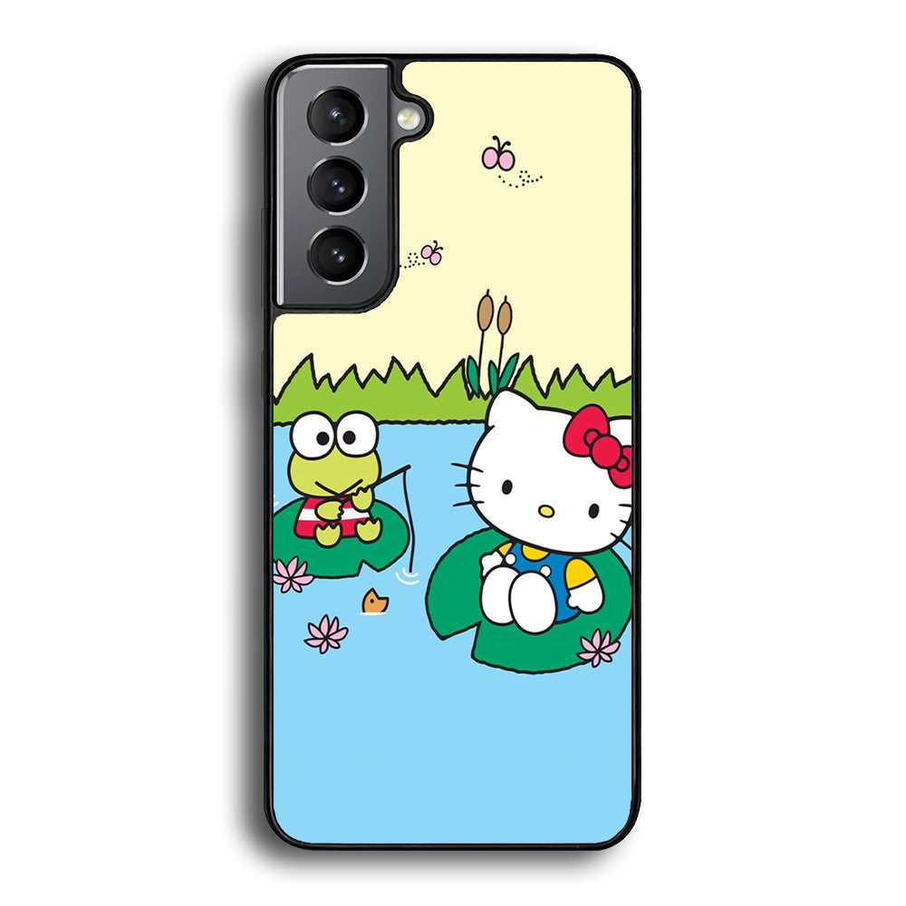 Hello Kitty Fishing With Keroppi Samsung Galaxy S22 Case - Ezzystore