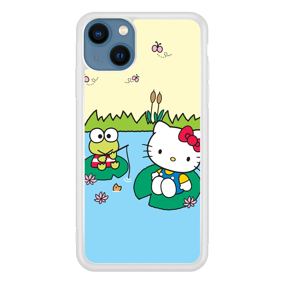 Hello Kitty Fishing With Keroppi iPhone 14 Case