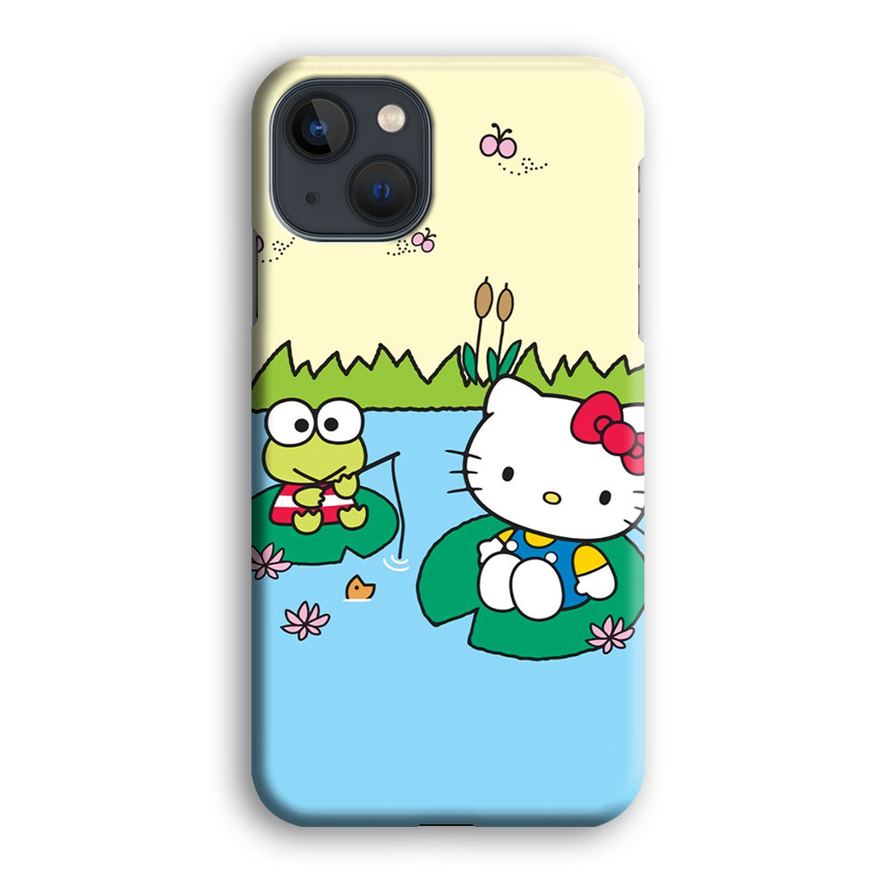 Hello Kitty Fishing With Keroppi iPhone 14 Case
