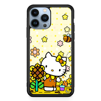 Hello Kitty Sun Flowers iPhone 15 Pro Max Case