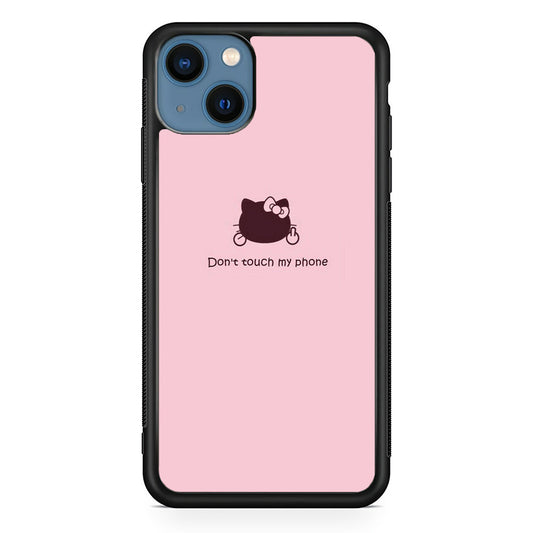 Hello Kitty Don't Touch My Phone iPhone 15 Case