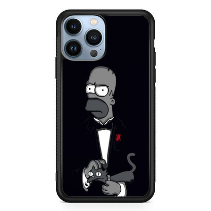Homer Simpson Goodfather iPhone 14 Pro Case