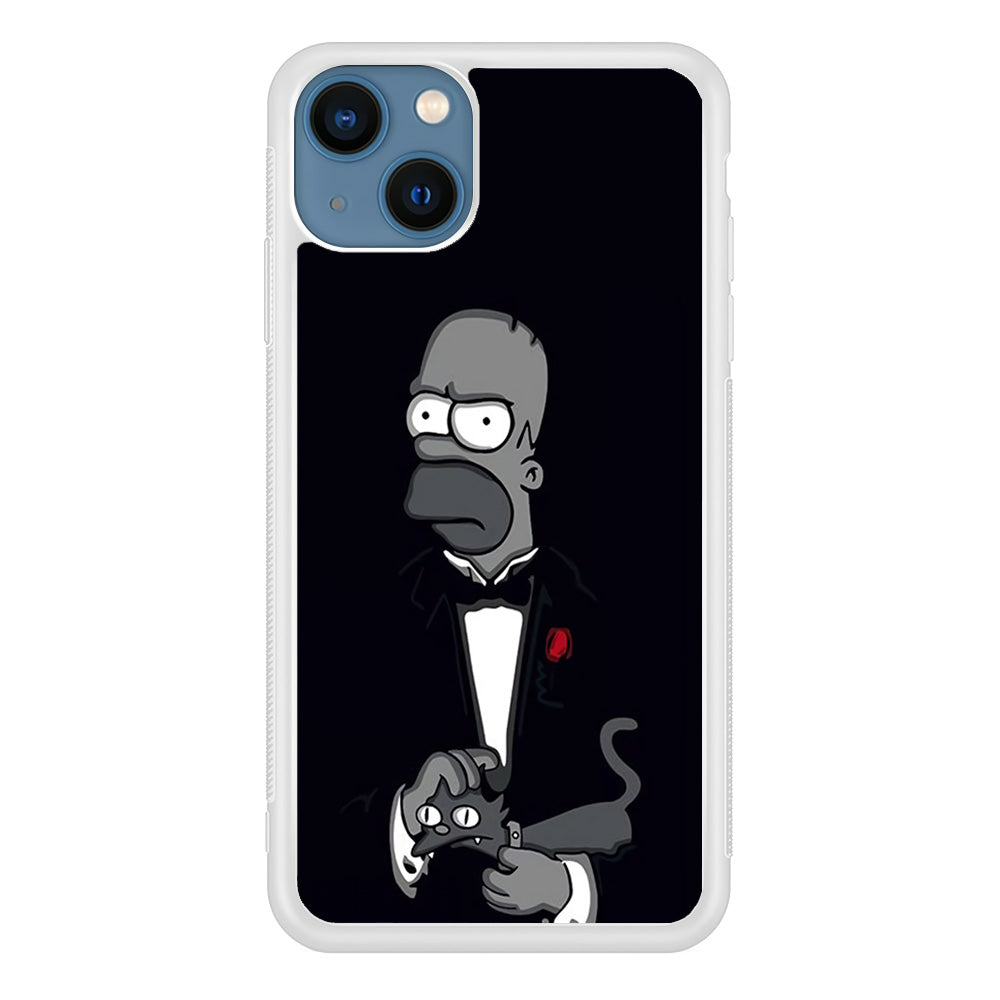 Homer Simpson Goodfather iPhone 15 Plus Case